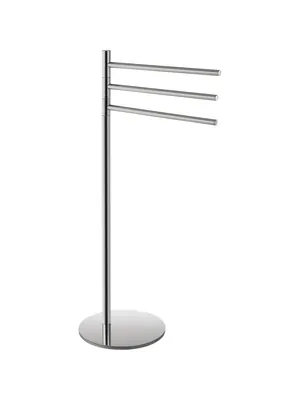 Полотенцедержатель Bemeta 104836032 напольный, тройной, поворотный, цвет: хром