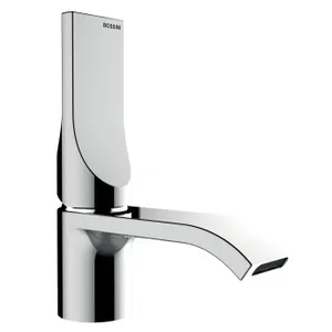 Смеситель для раковины Bossini E89600.030 однозахватный, низкий излив, донный клап., хром