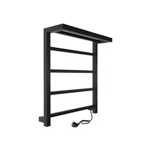 Полотенцесушитель Indigo (electrо) с/п 600х500 скр.монтаж, унив.подкл, черн. муар,LEF60-50BRRt