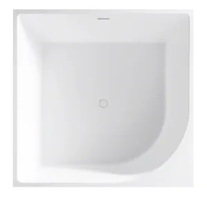 Ванна акриловая Abber (1400х1400) отдельностоящая, слив-перелив, белая AB9337