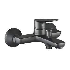 Смеситель для ванны/душа ESKO DL GRF 54 настенный, однозахватный, душ. гарнитур, графит