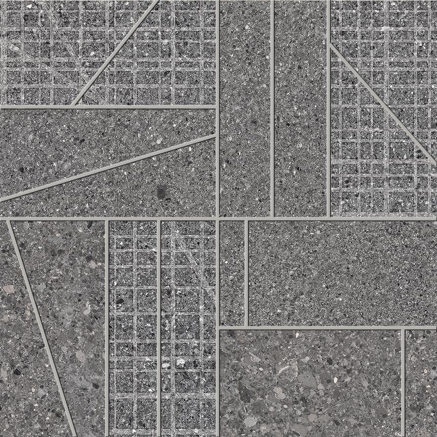 мозаика Grain Stone Mosaico Big Mix Dark Naturale 30x30