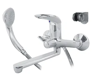 Смеситель для ванны VARION Armaturen next 9025 95 3 однозахватный, поворотный излив 220мм