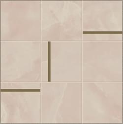 мозаика Anima Futura Pink Onyx Composizone N Brass 30x30