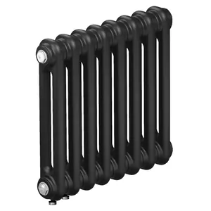 Радиатор стальной двухтрубчатый RIFAR 2037 DV1 8 секций, нижнее подкл., антрацит