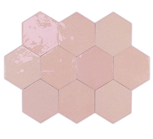 фон Zellige Hexa Pink 10.8x12.4