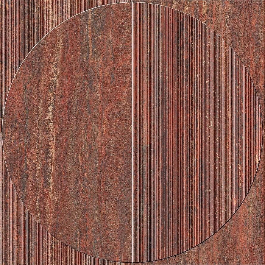 декор I Travertini Rosso Vein C Dec Radio 3D 120x120