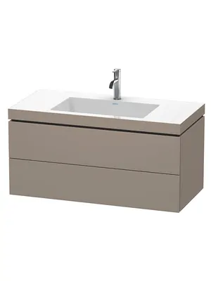 Тумба с умывальником Duravit 1000х500х480 2 ящ., отв. под смеситель, базальт мат. LC6928O4343