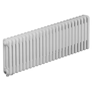 Радиатор стальной трехтрубчатый RIFAR 3018 - 25 секций, нижнее подкл. с терм.клапаном, белый