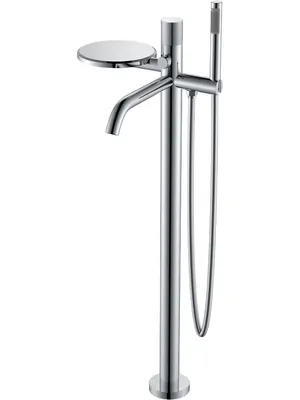 Смеситель Boheme 129-CRCR.2 для ванны/душа, напольный, однозахв, с ручным душем, хром
