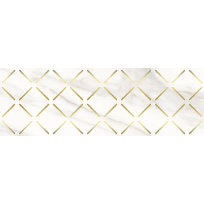 Aragon Decor White 20x60 глянцевая