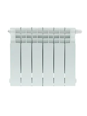 Радиатор STOUT Ventil 350 6 секций, биметалл, нижнее правое подключение,белый SRB-3320-035006