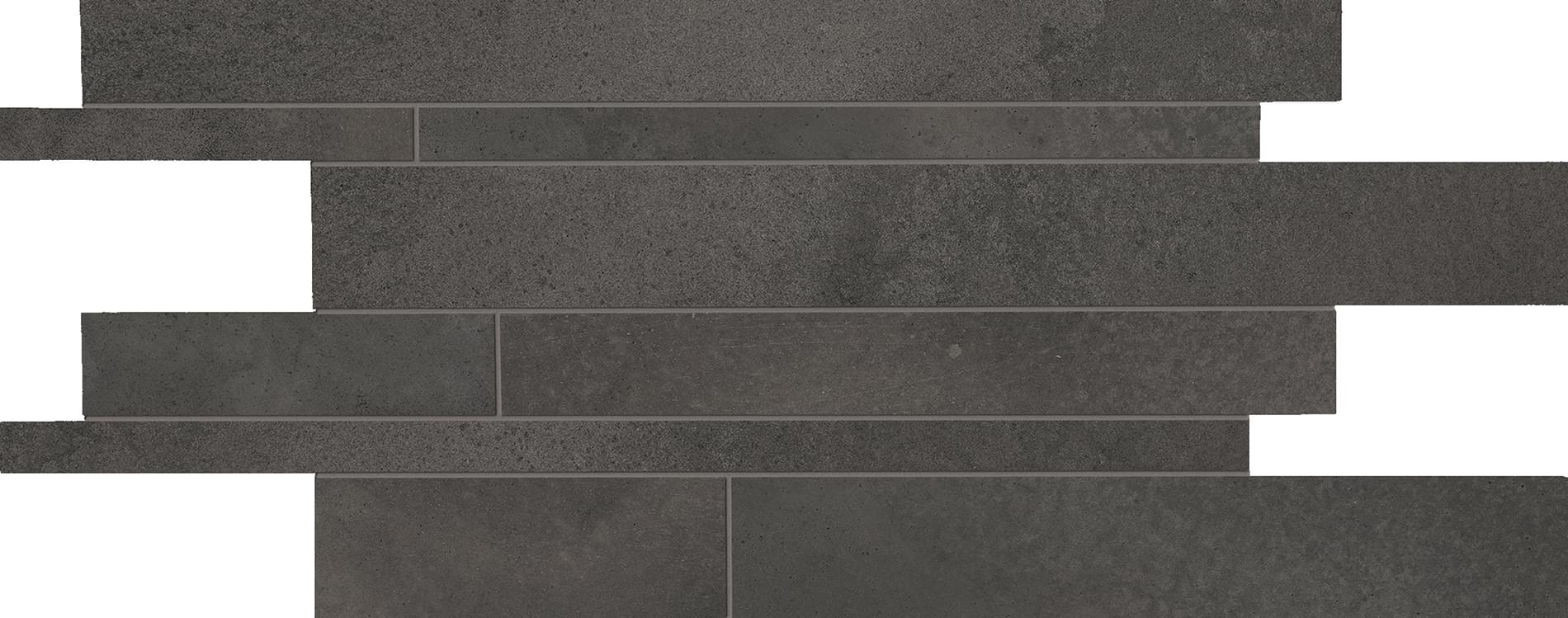 мозаика Tr3nd Listelli Sfalsati Concrete Black 30x60