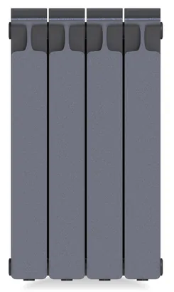 Радиатор биметаллический RIFAR 500 (577х320х100) 4 секций, 764Вт, титан