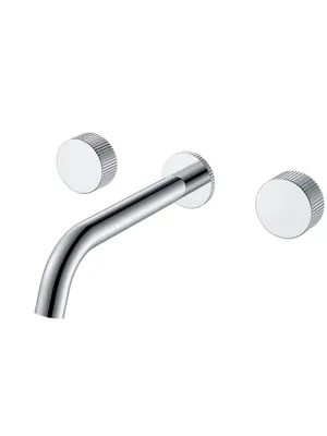 Смеситель Boheme 152-2-CR.3 для раковины, встраиваемый, двухзахватный, ручки:linea, хром