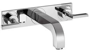 Смеситель Axor 39148 для умывальника двухзахватный, на 3 отверстия, внешняя часть, хром