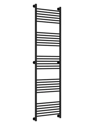 СУНЕРЖА Полотенцесушитель 1900х500 (30 ступ.) черный матовый, унив. под. 3/4"