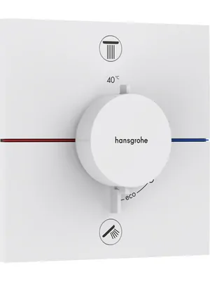 Смеситель Hansgrohe 15572700 термостат встраиваемый, матовый белый