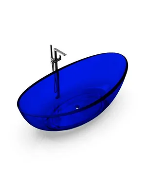 Ванна отдельностоящая Knief Oval Shape (1800х927х565) из полимерного материала, цвет: 07 Marine blue, 0700-050-07