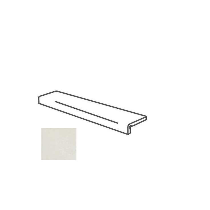 Impronta italgraniti I Cementi FL0195I Elemento L Incollato White 16,5x60 матовая