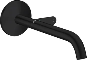 Смеситель Axor 48112670 для раковины Select, настенный, внешняя часть, матовый черный
