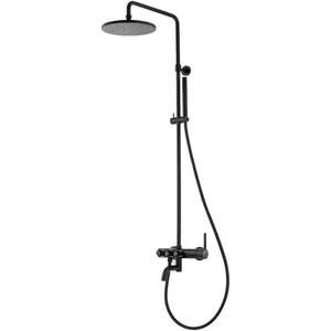 Душевая колонна CEZARES -CVD-NOP смеситель для душа, верхний и ручной душ, черный матовый