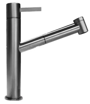 Смеситель для мойки Fantini однозахватный, с выдвижной лейкой 2 режима, хром 2702A754F