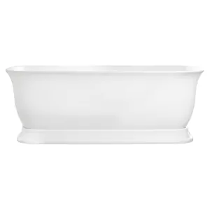 Ванна акриловая BelBagno BB400-1700-800 1700х800х600 овальная, отдельностоящая, переливом, белый