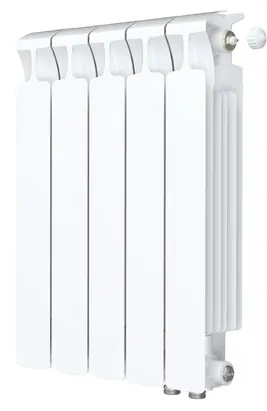 Радиатор биметаллический Rifar Ventil MVR 500 нижнее правое подключение, 5 секций, 50мм RM50005НП50