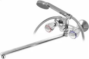 Смеситель для ванны VARION Armaturen 1019 18 2 керамический перекл., керам. кр., плоский излив 400мм