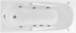 Ванна акриловая BAS 1500х700 прямоугольная, каркас, без слива-перелива, с г/м FLAT