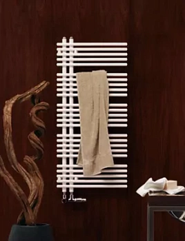 Полотенцесушитель латунный Zehnder YAS-180-050 (1736х500) водяной, цвет: белый