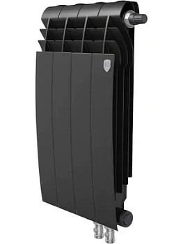 Радиатор биметаллический, 4 секции ROYAL THERMO 500 Noir Sable, VR80 нижнее прав.подключение RTBNSVR8050004