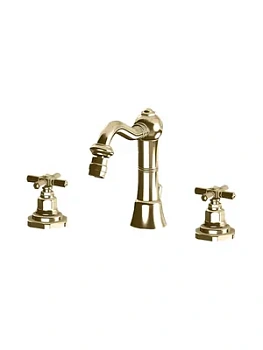 Смеситель GATTONI для биде, ручки Paris, с донным клапаном, золото 24к TR145/18DO