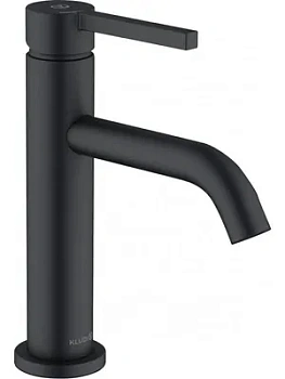 Смеситель KLUDI Pura 100 мм, для умывальника,однозахватный,д/кл.,черн. мат. 202893915