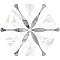 Equipe Bardiglio 23772 Hexagon Flower 17,5x20