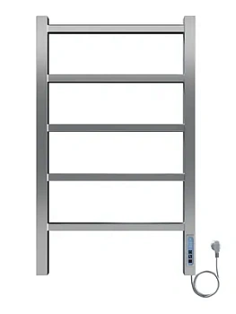 Полотенцесушитель электрический toHit 5 (400х700мм) 85Вт, нерж.сталь, кноп. панель, хром