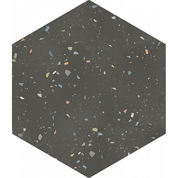 DNA Tiles Terrazzo Graphite Colours 32x36,8