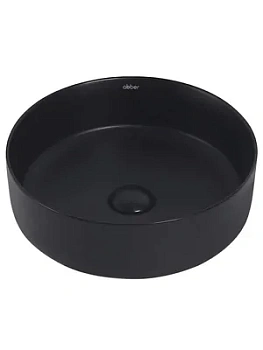 Раковина накладная ABBER d360 без отв. под смеситель и перелив,черный мат.AC2108MB