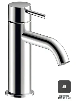 Смеситель для раковины Almar без д/к,поворотный аэратор, высота 160мм, цвет черный брашированный E214000.AB