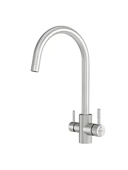 Смеситель для кухни AM.PM F85B07711 C-образный излив, с каналом для фильтр. воды, сатин мат