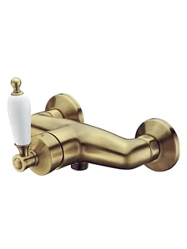 Смеситель Boheme 204 для душа, настенный, однозахватный, без душ гарнитура, бронза