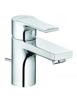 Смеситель KLUDI SL для умывальника 75, однозахватный, донный клапан (хром) 482770565