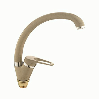 Смеситель Ledeme для кухни, поворотный излив, однозахватный, бежевый матовый L5913K