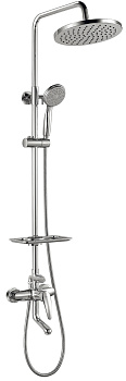 Душевая система Lemark LM0462C смеситель ванна/душ, верхний душ 250мм, лейка 100мм, хром