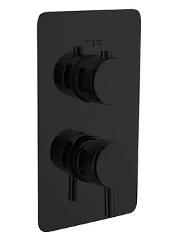 Смеситель Boheme 135-2-B для душа, встраиваемый, на 2 потребителя, черный