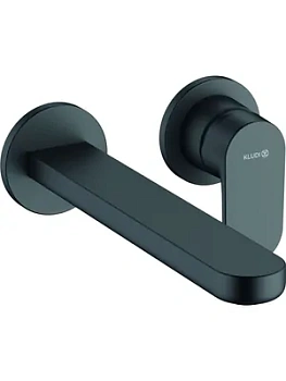 Смеситель KLUDI 220 мм, для умывальника, встраиваемый, однозахватный, черный матовый 242453975