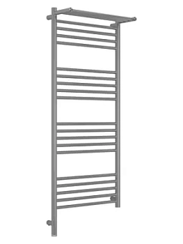 СУНЕРЖА с полкой Полотенцесушитель 1200х500 сатин МЭМ левый 071-6006-1250