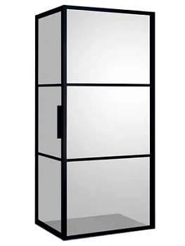 Уголок душевой RIHO GB201 (800х900х2000) прямоугольный, профиль черный мат./стекло прозр. 6мм GB2080090