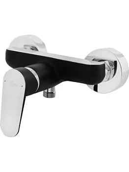 Смеситель для душа Ideal Standard ТYRIА ВС156НS настенный, однорычажный, без излива, черный + хром